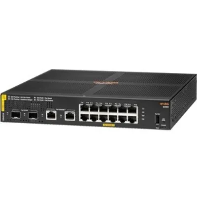 Produktbild von HPE Aruba Networking CX 6000 12G Class4 PoE 2G/2SFP 139W Switch, Managed, L3, Gigabit Ethernet (10/100/1000), Power over Ethernet (PoE), Rack-Einbau, 1U