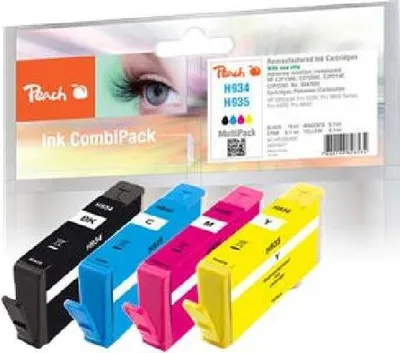 Image de Peach 0F319477 cartouche d'encre 4 pc(s) Noir, Cyan, Magenta, Jaune