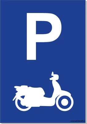 Produktbild von CombiCraft Schild 'Rollerabstellplatz' - 21x30cm