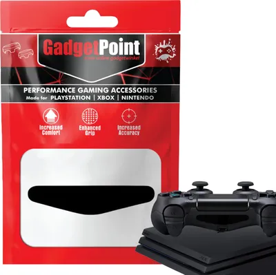 Immagine prodotto di Adesivo per controller per PS4, PlayStation 4 - Pelle di gioco performante - Accessori protettivi - Nero