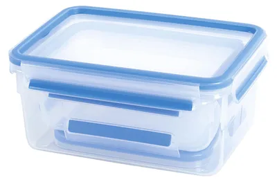 Obrázok produktu pre Emsa Clip & Close sada 3 dóz na potraviny, 0,55 / 1,0 / 2,3 l, 508566, farba: modrá