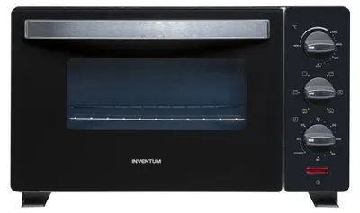 Produktbild von Inventum OV207B, 20 l, Schwarz, Silber, Freistehend, Drehregler, 0 - 230 °C, Metall