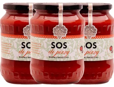Produktbild von Pizzasoße nach italienischem Rezept, 700 ml – Schronisko Bukowina – 3x