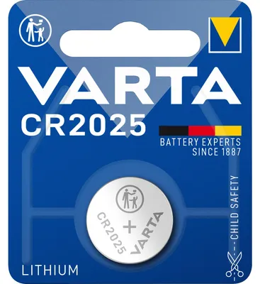 Obrázek produktu pro Varta -CR2025, Baterie na jedno použití, CR2025, Lithium, 3 V, 1 kusů, Metalická