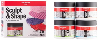 Produktbild von ROYAL TALENS AMSTERDAM Medium Modellier-Set 4 x 120 ml