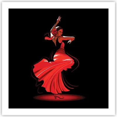 Produktbild von Poster - Poster ohne Rahmen - Tanz Tänzer - 60x60 cm - Wand Bild - Wanddeko - Wandbilder - Kunstposter - Wandposter - Bilder - Kunstdruck - Wanddekoration - Wandbild - P2XAC60x60-4121