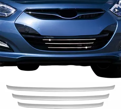 Immagine prodotto di Griglia radiatore per Hyundai i40 2011-2014 in acciaio inox cromato 3 pezzi