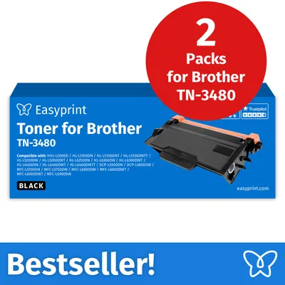 Immagine prodotto di NUOVO: Easyprint Toner per Brother TN3480, compatibile con Brother DCP-L 5500, HL-L 5000, MFC-L 5700 e altri, 2 pezzi