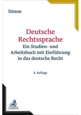 Produktbild von Deutsche Rechtssprache