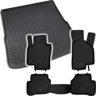 Produktbild von Gummi Kofferraumwanne + Fußmatten Set für VW Passat 3C Variant, Bj. 9/2005-2011