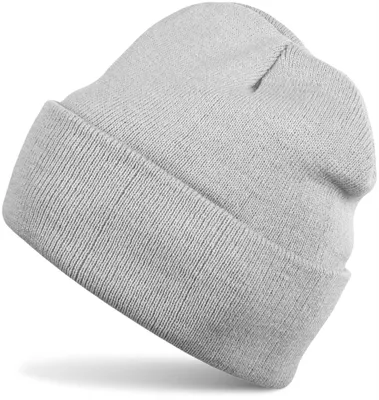 Produktbild von styleBREAKER Uni Beanie Mütze einfarbig | Klassische Feinstrick Winter Strickmütze mit breitem Umschlag | Elastische Beanie in vielen Farben für Damen und Herren