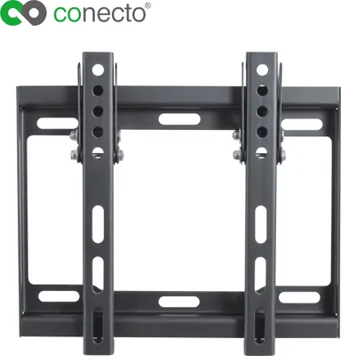 Produktbild von conecto CC50261 Wandhalterung für TV Geräte mit 58-107 cm (23-42 Zoll), neigbar: -14° bis 0°, Wandabstand: 25mm, Traglast: max. 35,0kg, VESA 200x200, schwarz,