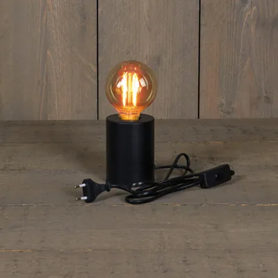 Produktbild von Tischlampe schwarz 7,5 x 10 cm E27