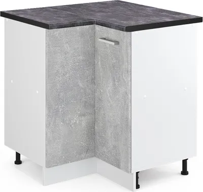 Produktbild von Eckunterschrank Vicco R-Line Beton 75.6 cm , AP Anthrazit, Model 45674