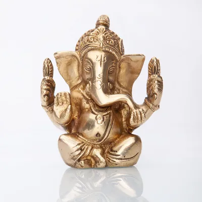 Produktbild von Ganesha Statue, Messing ca. 12 cm