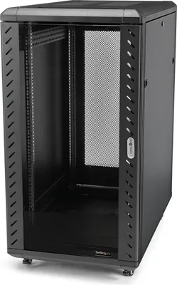 Obrázok produktu pre StarTech.com RK3236BKF, Voľne stojací rack, 32U, 800 kg, Zámok, Otočné kolieska, 101 kg