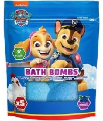 Zdjęcie produktu dla Kula Do Kąpieli Paw Patrol 5 X 50 G O Zapachu Jeżyny