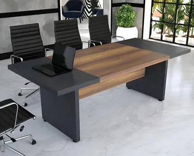 Produktbild von Konferenztisch Besprechungstische Konferenzmöbel Groß Tisch Braun Holz