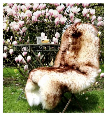 Produktbild von Lammfell Stracciatella 120-130 cm echtes Merino Schaffell weich Teppich ökologische Gerbung von deutschen Schäfereien Naturform Dekofell Schaffell Läufer Sitzunterlage