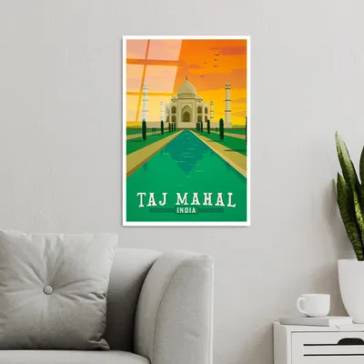 Produktbild von Wallity, UV-1001 - 30 x 45, Dekorative Malerei aus gehärtetem Glas, Mehrfarbig, 100 % gehärtetes Glas, 30 x 45 cm