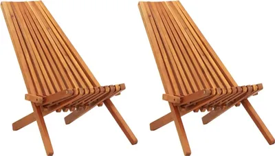 Immagine prodotto di The Living Store Sdraio da giardino 2 pz. Legno massiccio di acacia