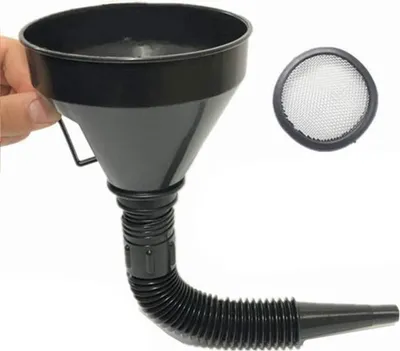 Produktbild von Kraftstoffeinfülltrichter, multifunktionaler Kunststoffeinfülltrichter mit flexibler Verlängerungsdüse für Autos und Motorräder, Motoröl