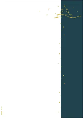 Produktbild von SIGEL DP413 Weihnachts-Motiv-Papier "Christmas tree" - weiß, petrol, gelb - 90 g/m² - A4 - 100 Blatt