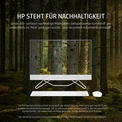 Produktbild von HP 1 24-cb0004ng 23.8' 1920 x 1080 Pixel Intel® Pentium® J5040 8 GB DDR4-SDRAM 256 GB SSD All-in-One PC Windows 11 Home