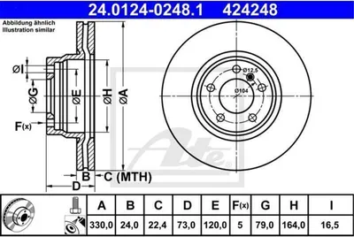 Zdjęcie produktu dla Tarcza Hamulcowa Bmw Przód 2/3/4 2,0-3,0 D 12-