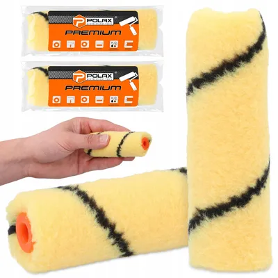 Produktbild von Polax 2x Farbroller 10 cm Poliakryl für Dispersionsfarbe