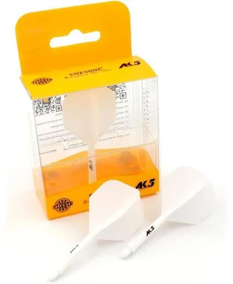 Produktbild von Integrierte Dartschäfte & Flights, Weiß, Größe M, 3er-Set
