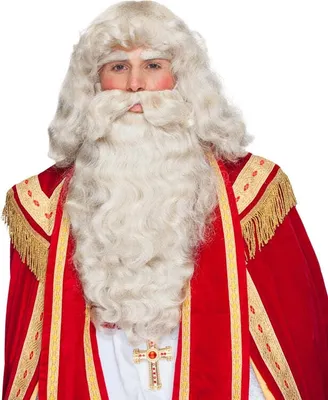 Produktbild von Nikolaus Perücke mit Bart und Augenbrauen Deluxe