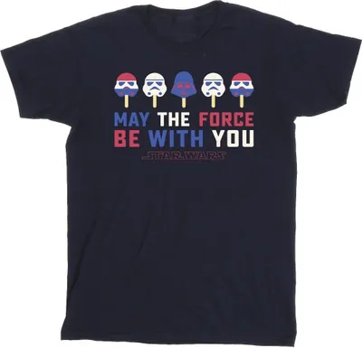 Produktbild von Star Wars: A New Hope - "May The Force Ice Pops" T-Shirt für Herren BI46774 (M) (Marineblau)