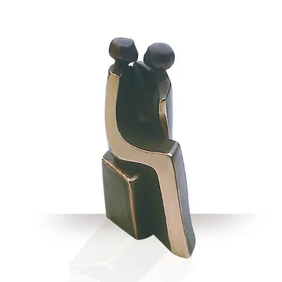 Produktbild von Bronzefigur Zweisamkeit 2-tlg 13 cm Skulptur