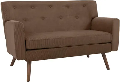 Produktbild von CLP Sofa Kioni Cordbezug 2-Sitzer komfortabel gepolstert bis 240 kg belastbar dunkelbraun