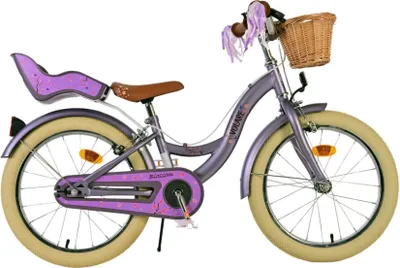 Produktbild von Volare Blossom Kinderfahrrad - Mädchen - 18 Zoll - Lila - Zweihandbremsen [CLONE]