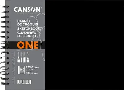 Obrázek produktu pro CANSON C312200L024 CANSON Sketchbook ONE, 279 x 216 mm, černý