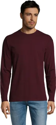 Obrázek produktu pro SOLS - Pánské tričko s dlouhým rukávem „Monarch“ LT1742 (S) (barva oxblood red)