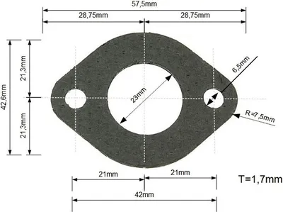 Imagen del producto de Juntas de escape de repuesto YASUNI, compatibles con todos los modelos