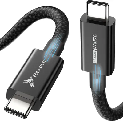 Immagine prodotto di REAGLE THUNDERBOLT 5 Cavo USB-C PD 240W 16K 80 Gbps USB4, Macbook Pro 14 16 1m