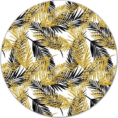 Produktbild von Glas-Herdabdeckplatte Glaskeramikkochfeld-Abdeckung Schneideplatten - 40 cm - Elegante Palmblätter