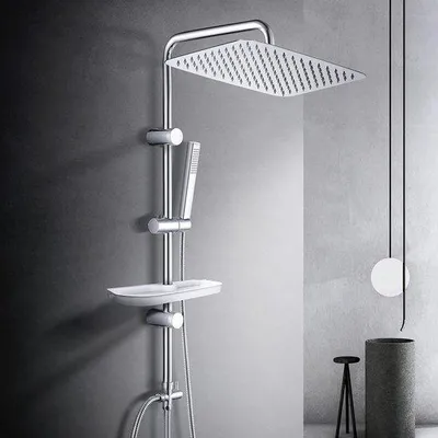 Produktbild von Famanu Duschkopf EcoJoy - Wandmontage, Rainstrahl, Silber