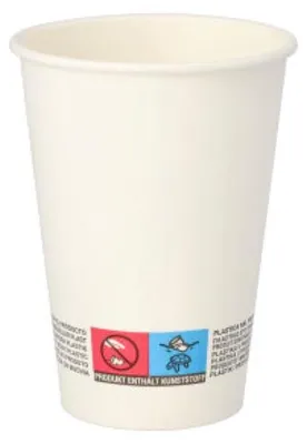 Produktbild von Starpak 80 Automatenbecher, Pappe "To Go" 0,18 l Ø 7 cm · 9,2 cm weiss | Folie (80 Stück)