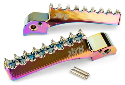 Image de Repose-pieds passager STR8 MX EVO CNC Neochrome pour BETA RR 50