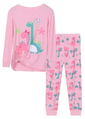 Imagen del producto de Omgoods - Conjunto de pijama de unicornio para niñas, de 2 piezas
