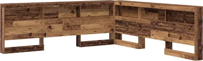Image de vidaXL : Tête de lit de rangement, bois de récupération, matériau composite en bois