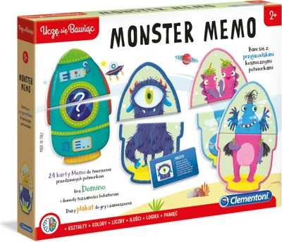 Zdjęcie produktu dla Gra pamięciowa dla dzieci Monster memo Clementoni