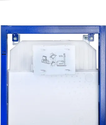 Produktbild von Belvit WC-Vorwandelement 53x115x8 cm vormontiert UP Unterputzspülkasten mit Drückerplatte 3/6 L Spülung 9 dB für Trockenbau & Massivwände bis 400 kg