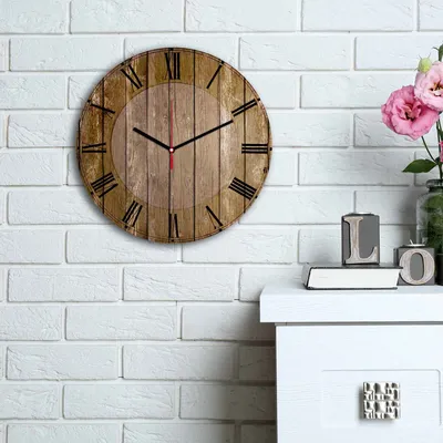 Produktbild von Opviq, 3030MS- HMA6134, Bunt, Wanduhren, 30 cm, 100% MDF (Dicke: 5 mm)