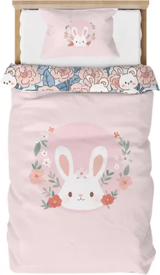 Zdjęcie produktu dla Pościel 120 x 150 cm, mikrofibra, z poszewką na poduszkę 40 x 60 cm, do łóżka dziecięcego
